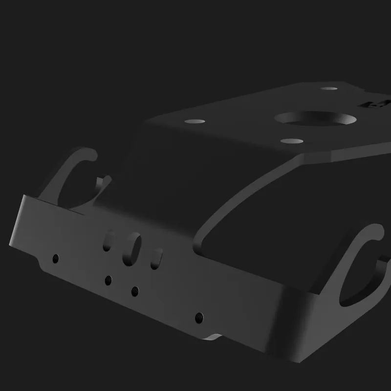 A black tail tidy bracket
