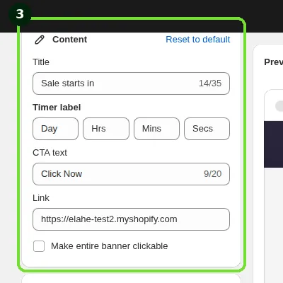 Screenshot: 2. Content