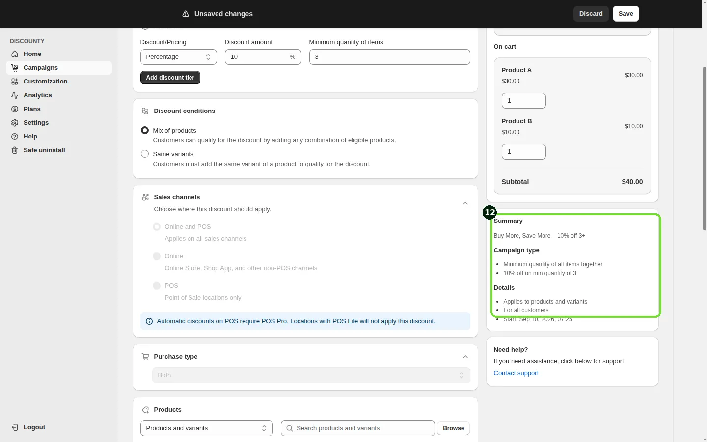 Screenshot: Step 12: Check the preview and save