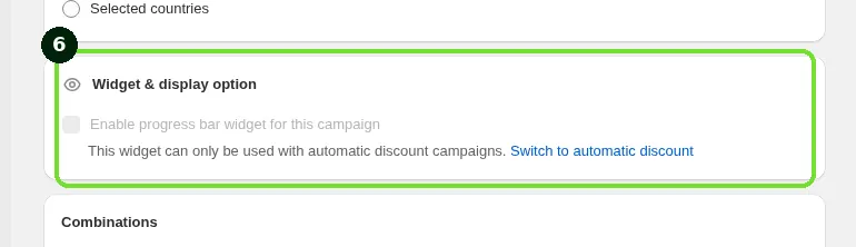 Screenshot: Step 6: Show the Shipping progress bar (optional)