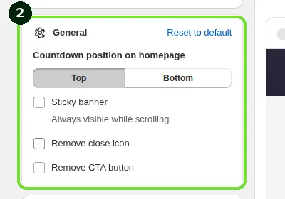 Screenshot: 1. General