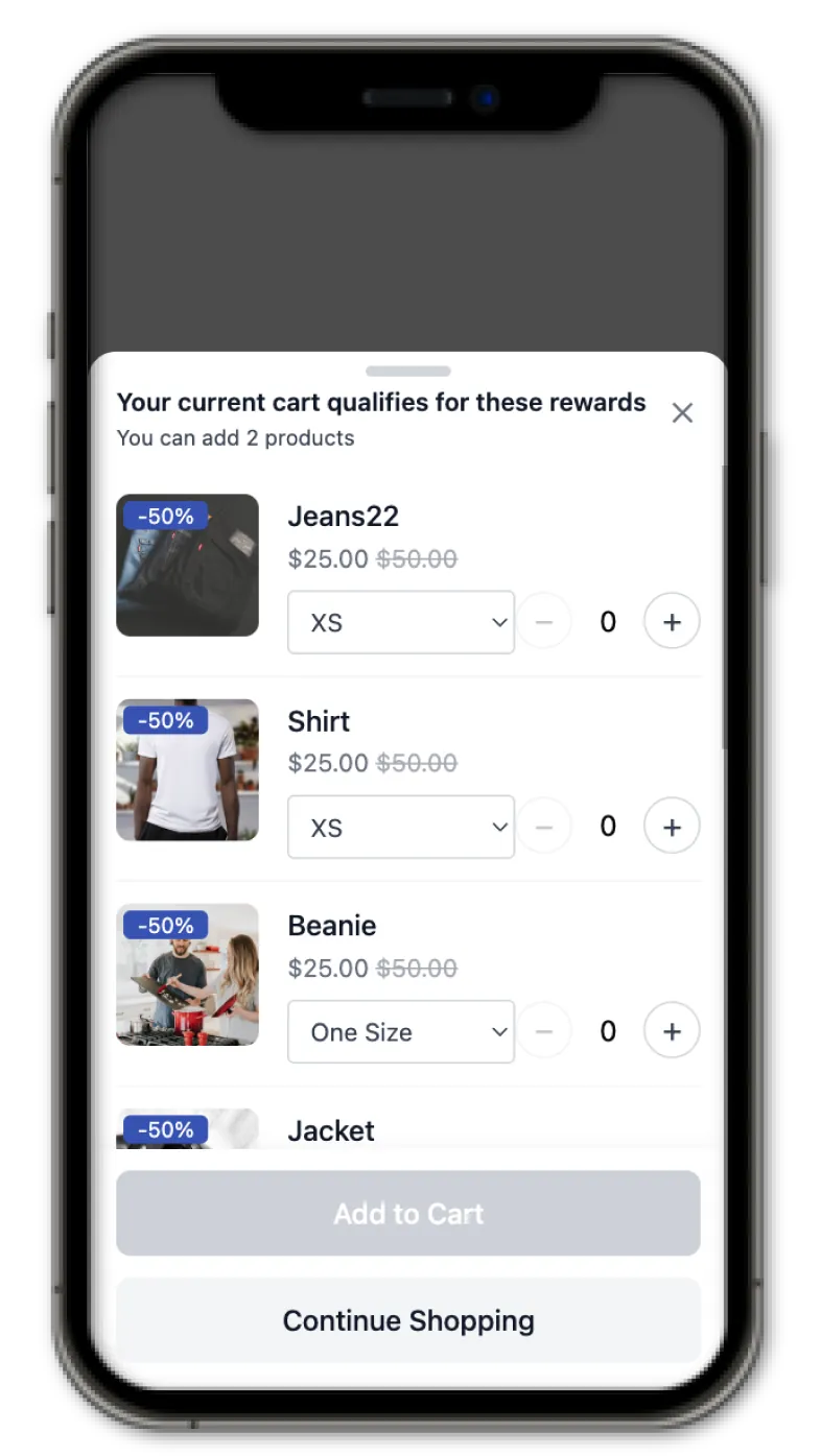 Screenshot: Mobile