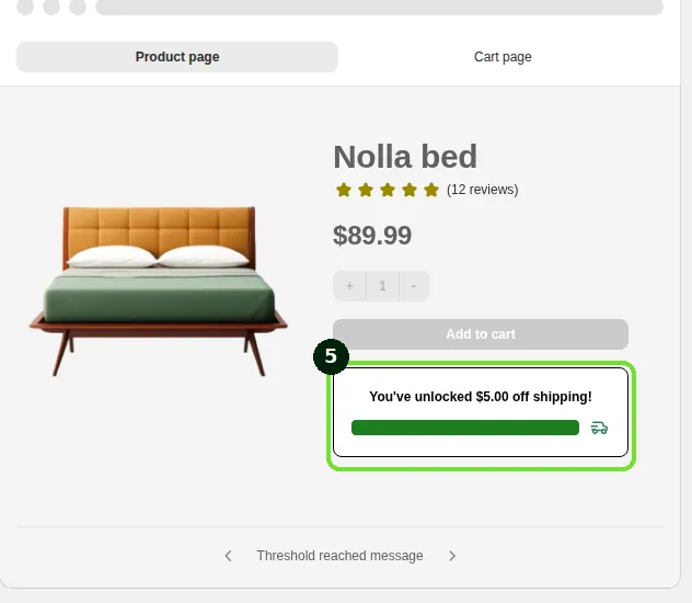 Screenshot: Step 5: Save and check your storefront
